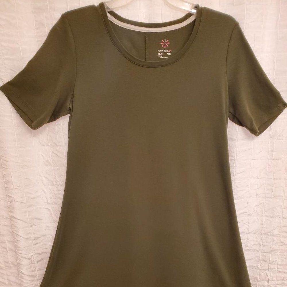 Isaac Mizrahi Pima Cotton T Shirt Dress -SP